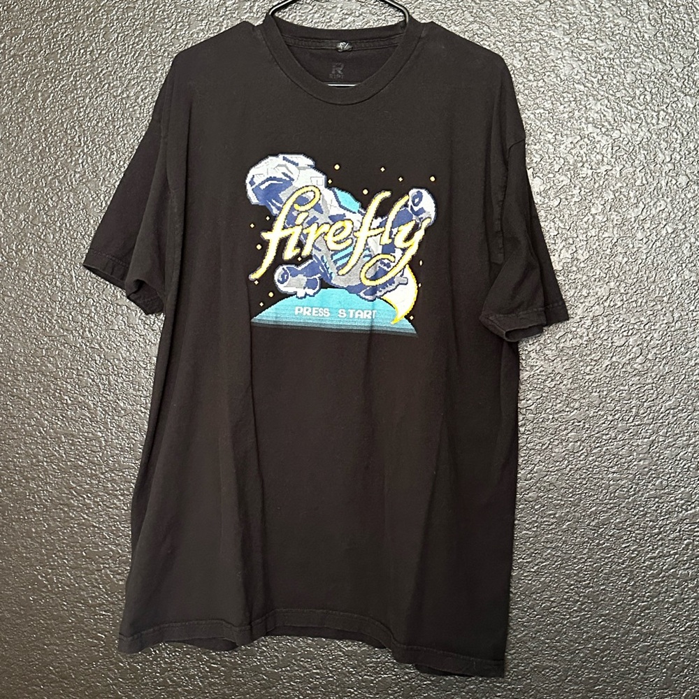 Firefly Press Start Video Game Black Graphic Tee